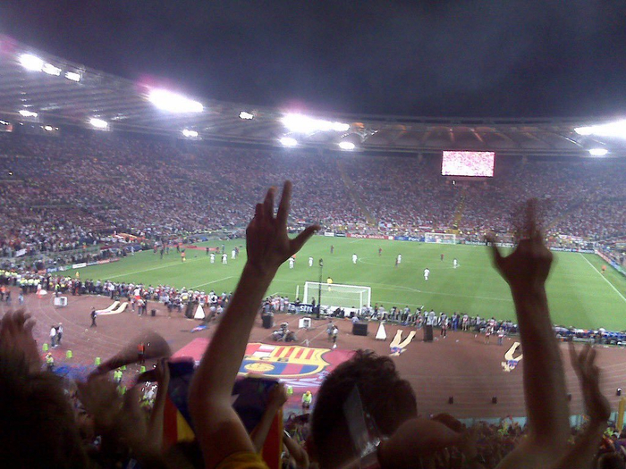 2009欧冠决赛罗马遭巴萨逆转 巅峰对决铸就经典战