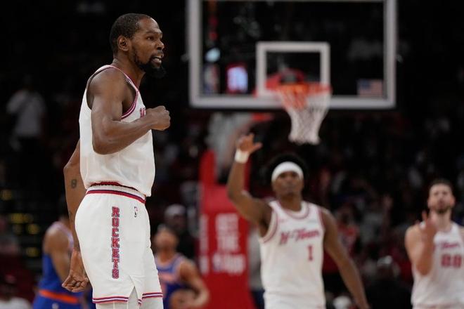 火箭杜兰特爆发率队大胜尼克斯 三连胜终结尼克